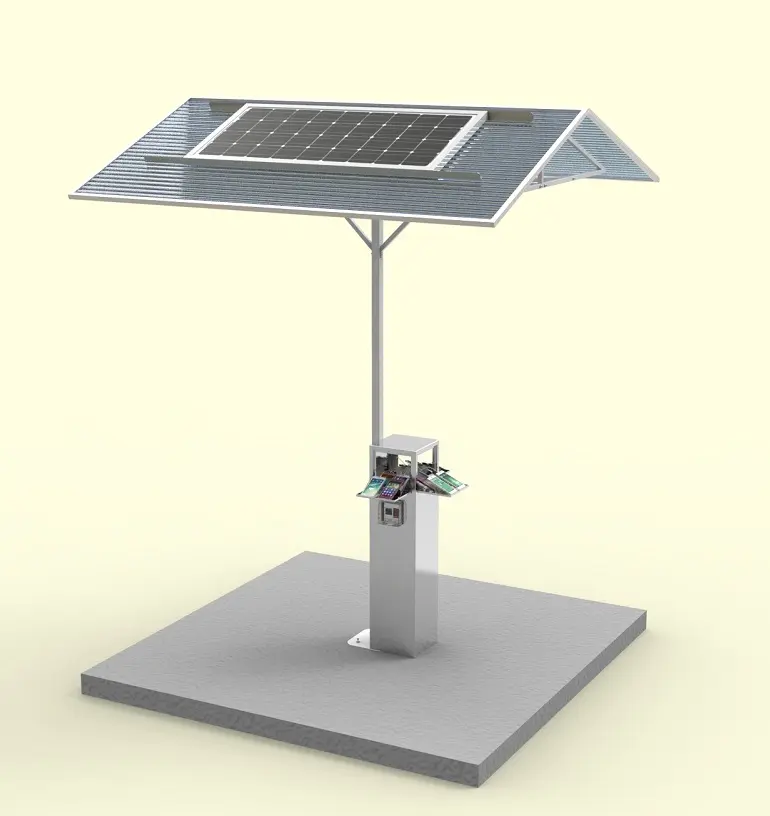 Solar powered charging station
