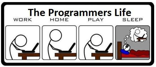 Programmer's Busy life Captured in an Image