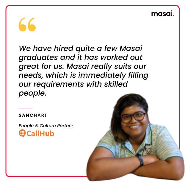 Quote from Sanchari, People & Culture Partner(CallHub)